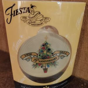 Fiestaware Christmas ornament